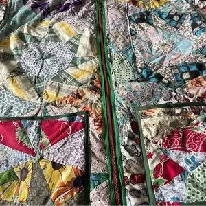 Handmade | Jackets & Coats | Vintage Unisex Feed Sack Quilt Coat